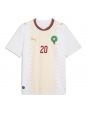 Moške Nogometnih dresov Maroko Ayoub El Kaabi #20 Gostujoči SP 2026 Kratki rokavi Moške Nogometnih dresov Maroko Ayoub El Kaabi #20 Gostujoči SP 2026 Kratki rokavi